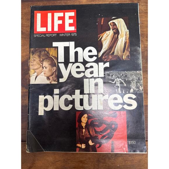 LIFE Special Report Vintage Magazine Winter '75 The Year In Pictures Collectible - Picture 1 of 11